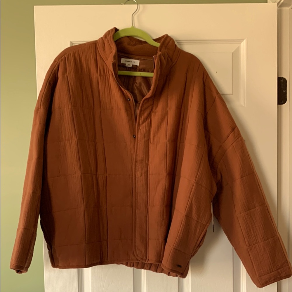 Rust Quilted Jacket